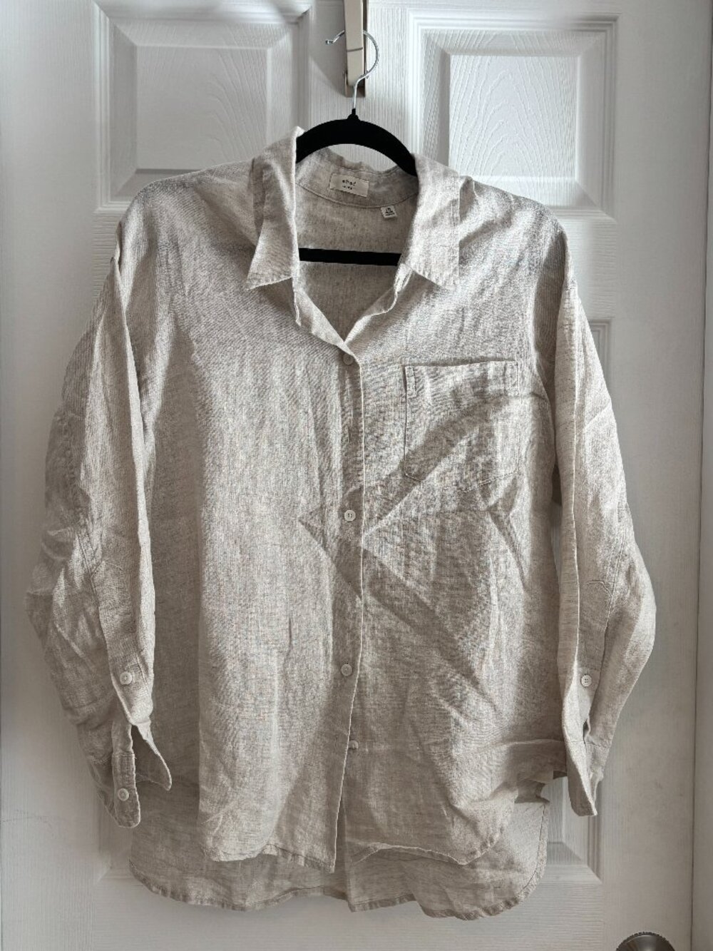 Aritzia Wilfred Reminisce Relaxed Linen Shirt - Size XXS